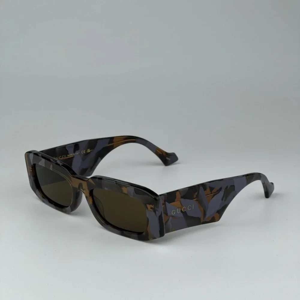 Gucci GG1426S 003 BRAND NEW Sunglasses Lilac Havana Brown Unisex Rectangle